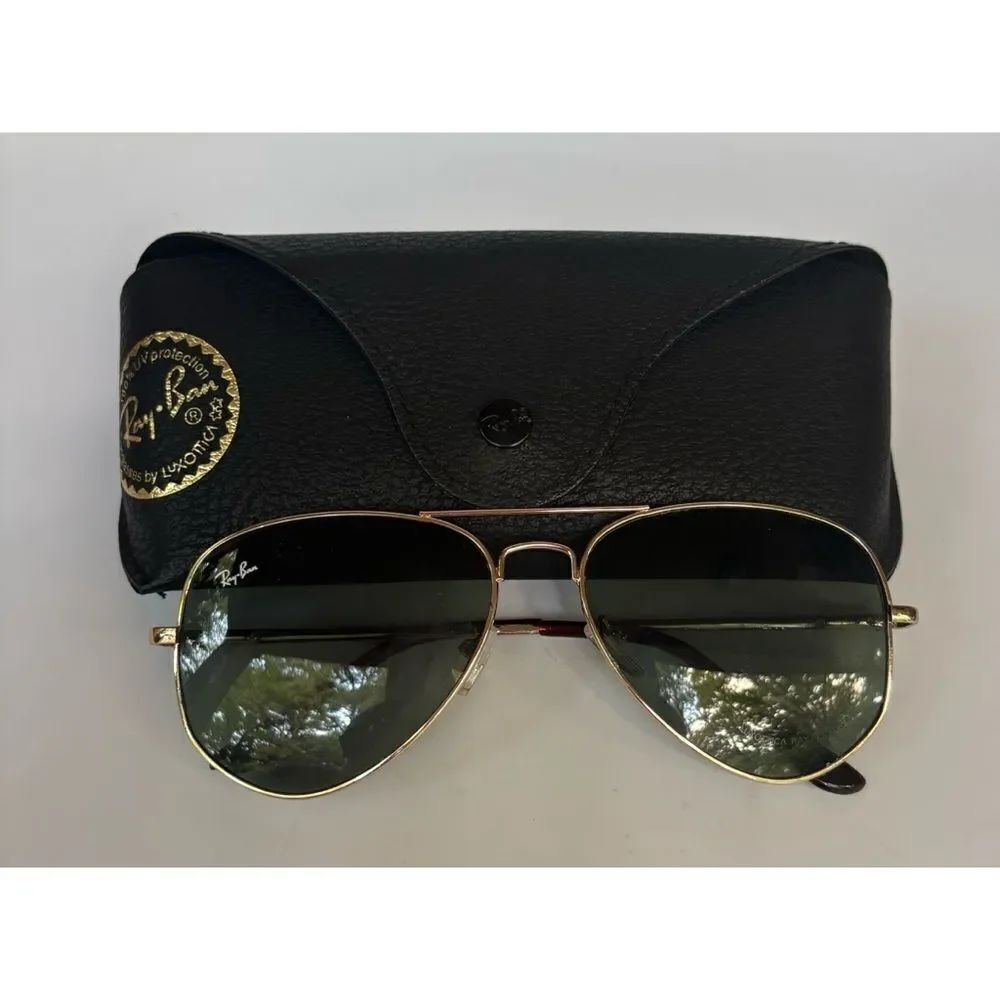 Original Rare  Ray Ban  1980’s Gold Frame Aviators R3485MXGL / Hand Polish